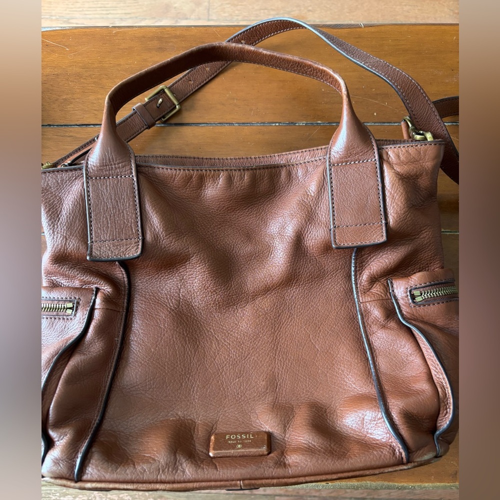 Fossil Emerson Medium Leather Satchel